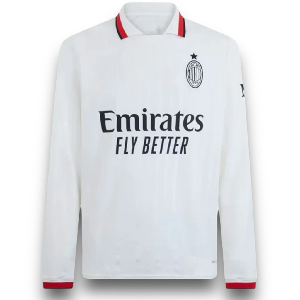 Camiseta AC Milán 2024-2025 Visitante Manga Larga